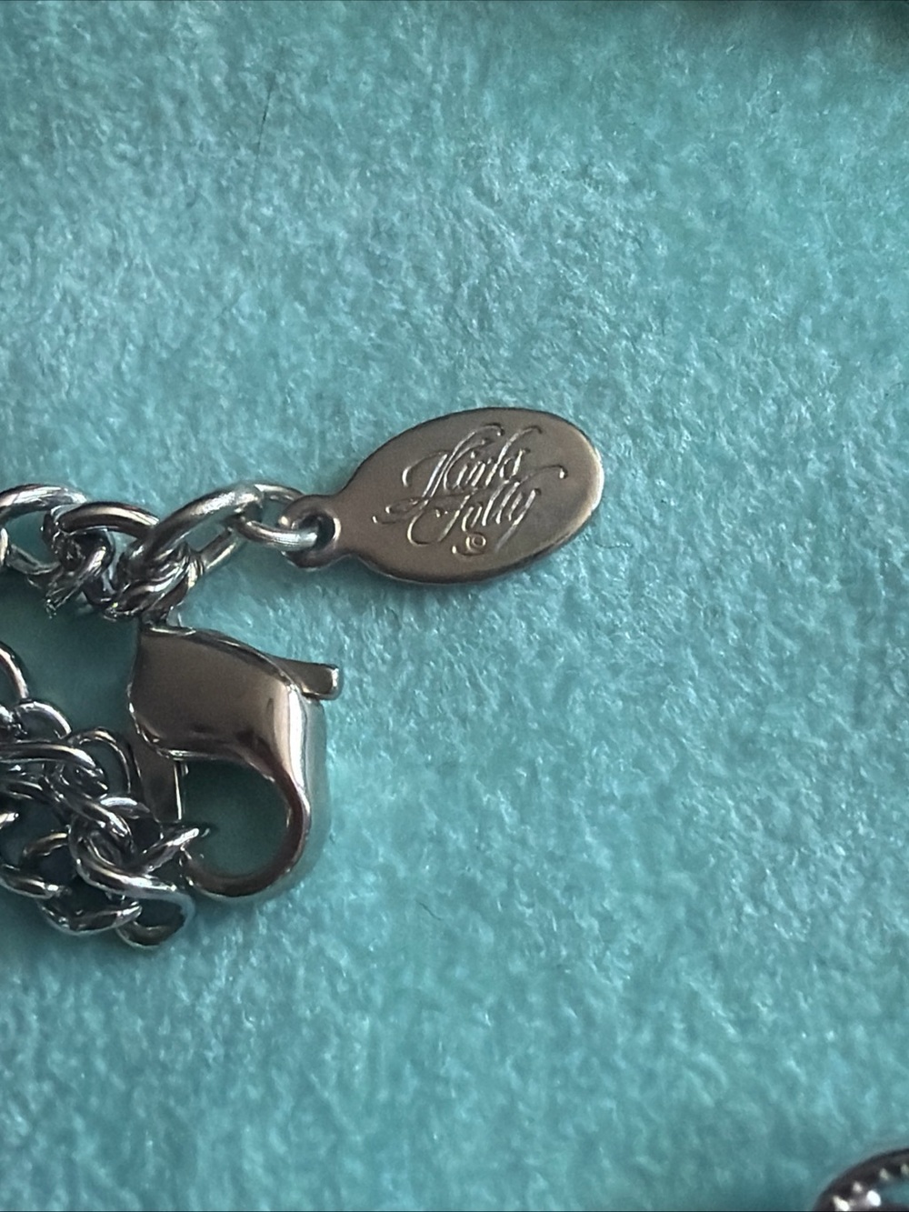 Kirks Folly Silver and AB Crystal Bib Necklace - Picture 4 of 12